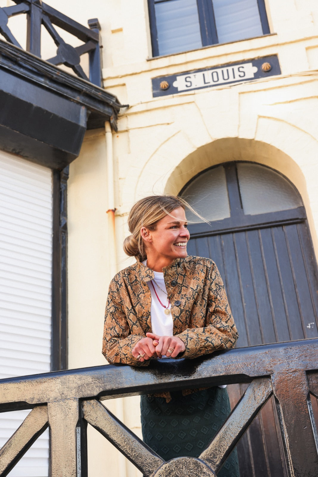 ANNE python print overshirt