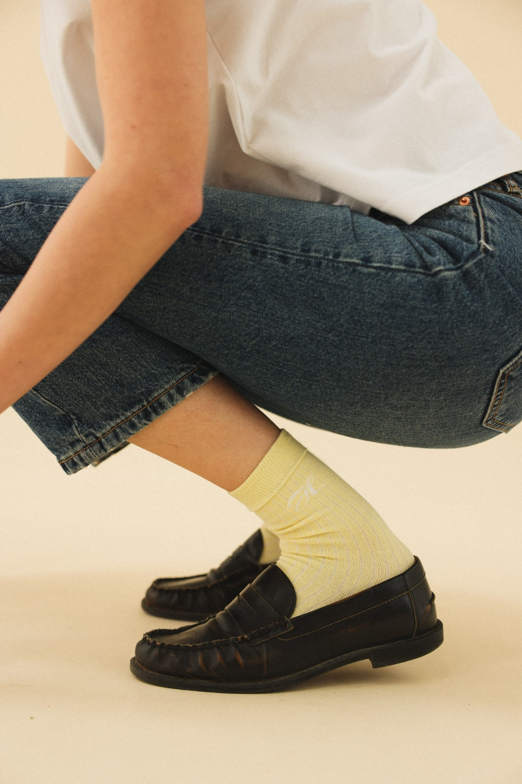 Chaussettes FILIPPA jaune