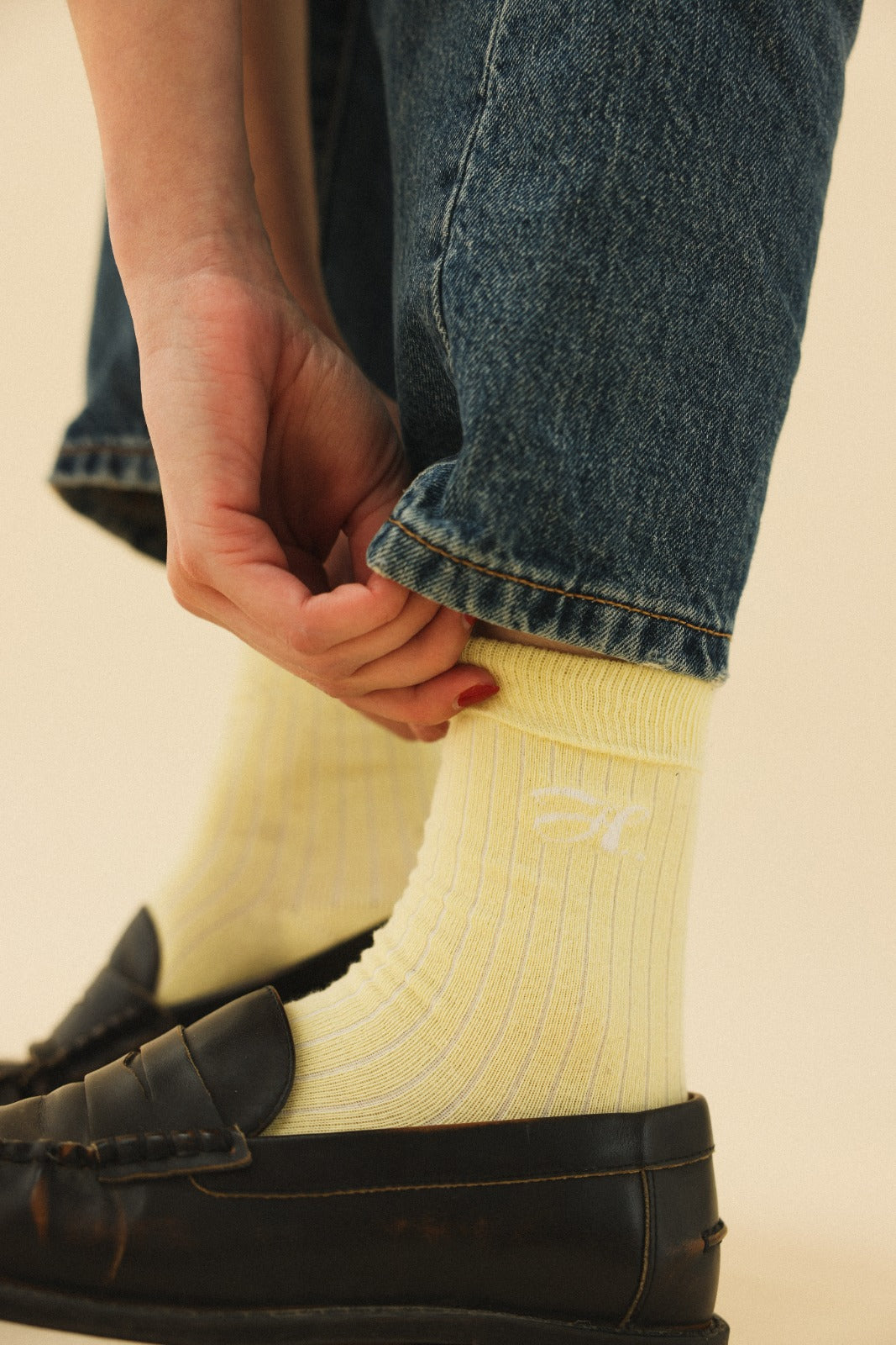 Chaussettes FILIPPA jaune