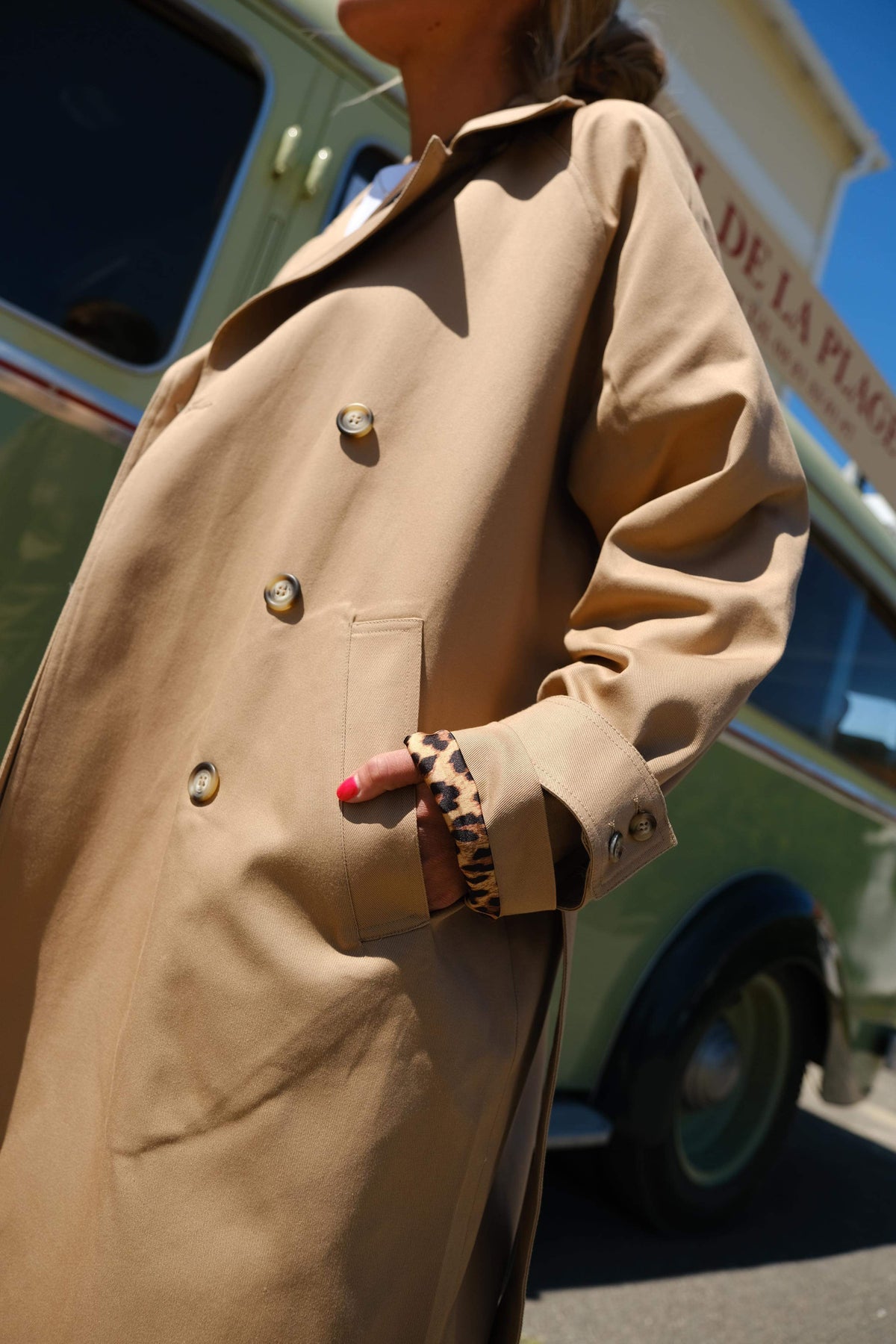 Trench PAUL beige/léopard