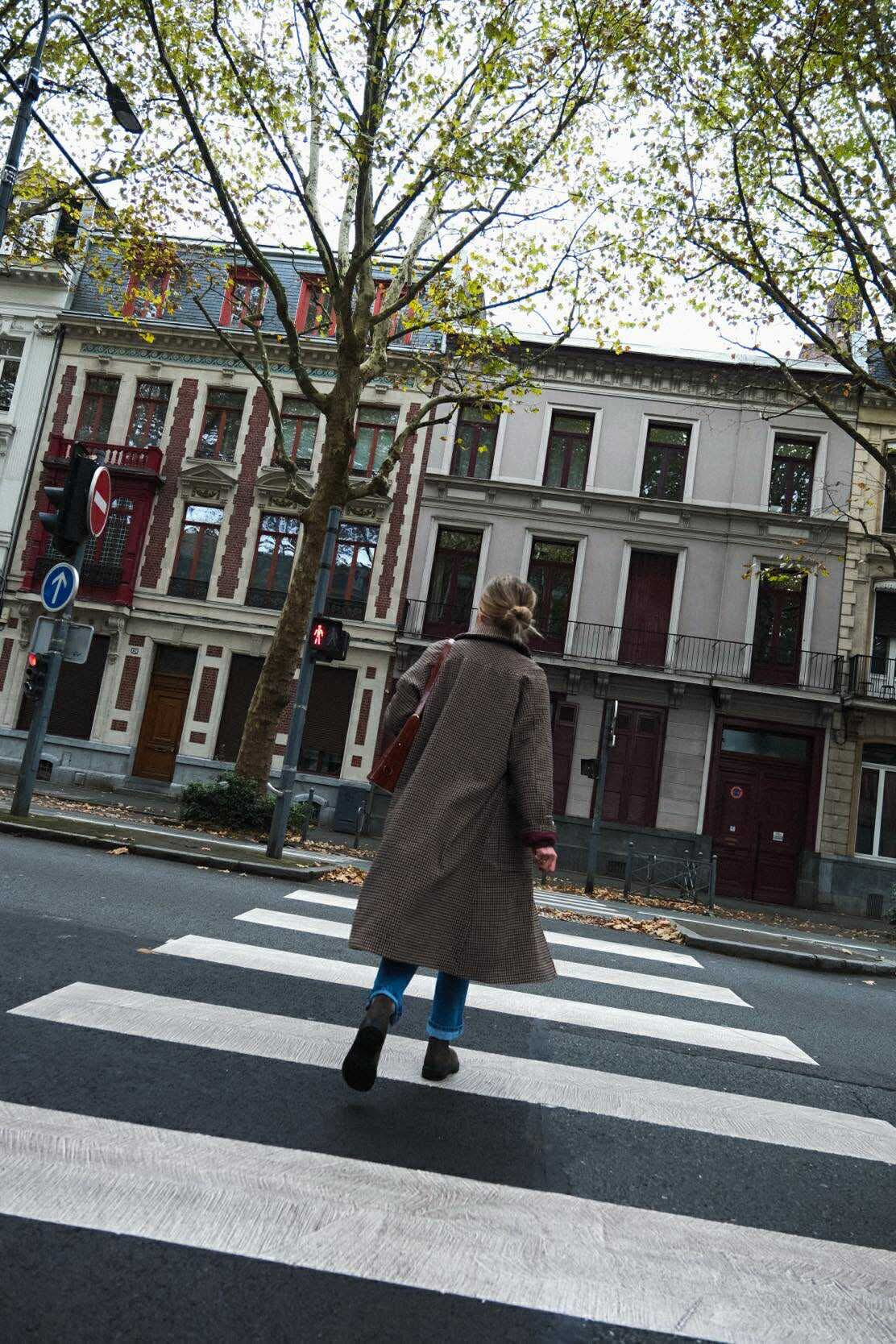 ANDREA houndstooth coat