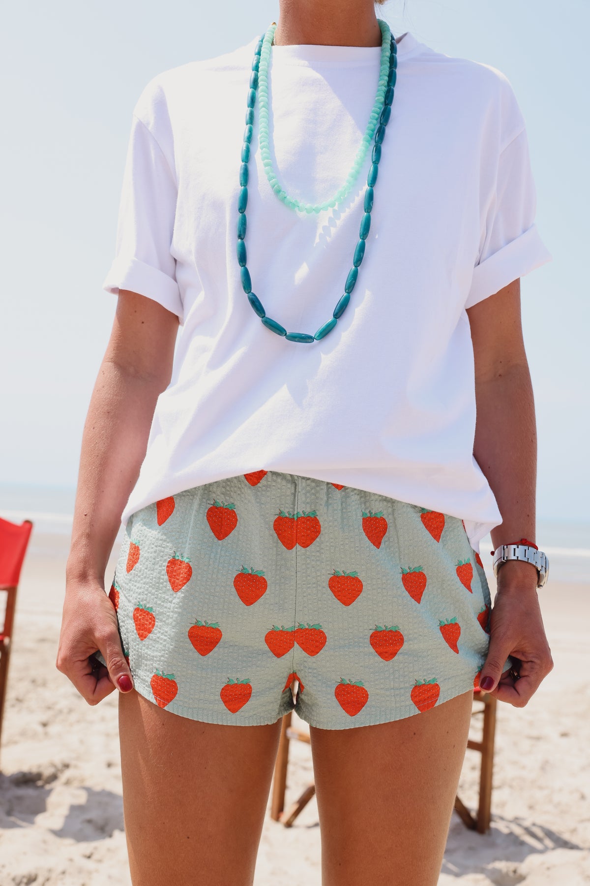 PABLO strawberry aqua short