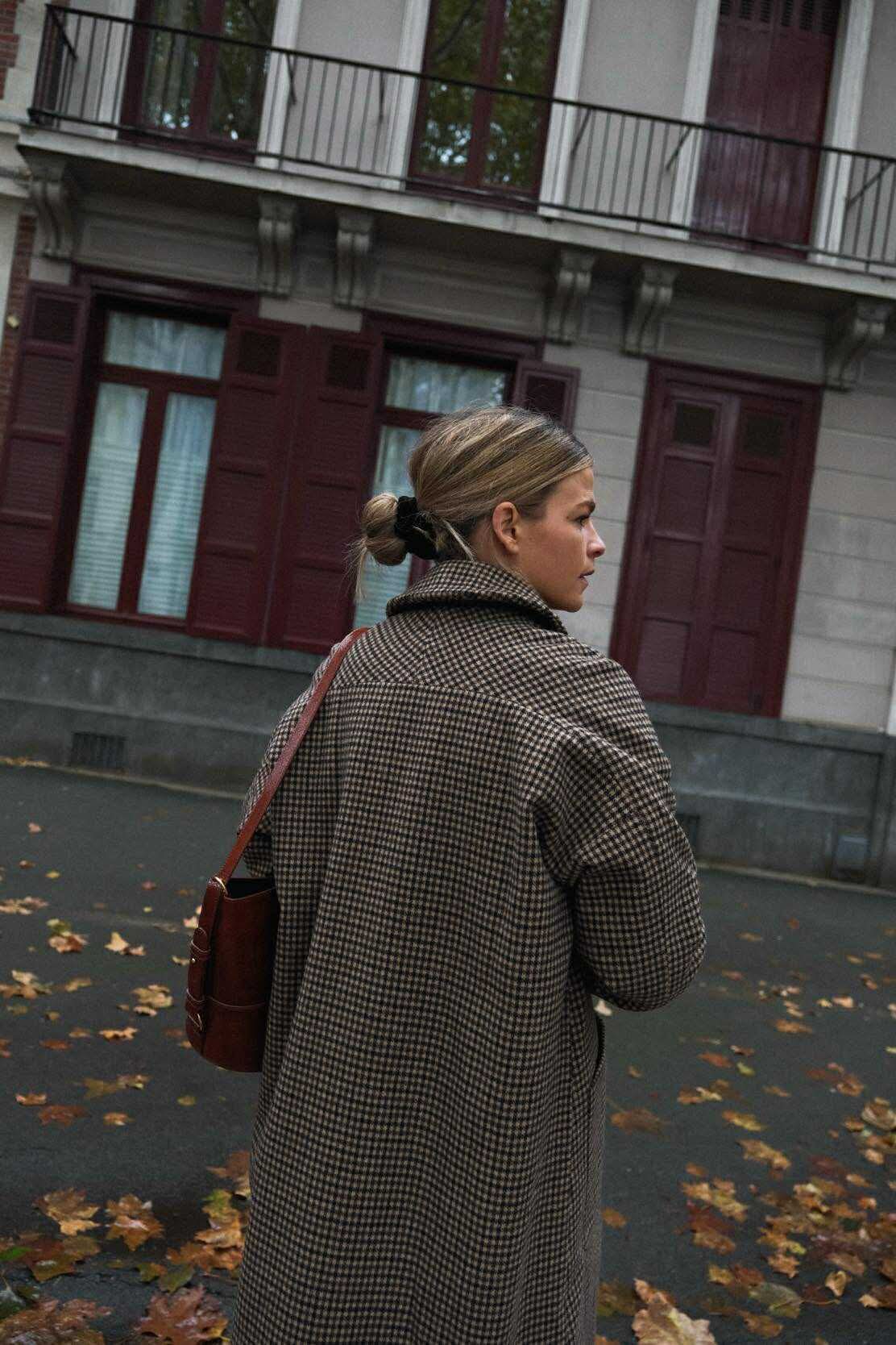 ANDREA houndstooth coat