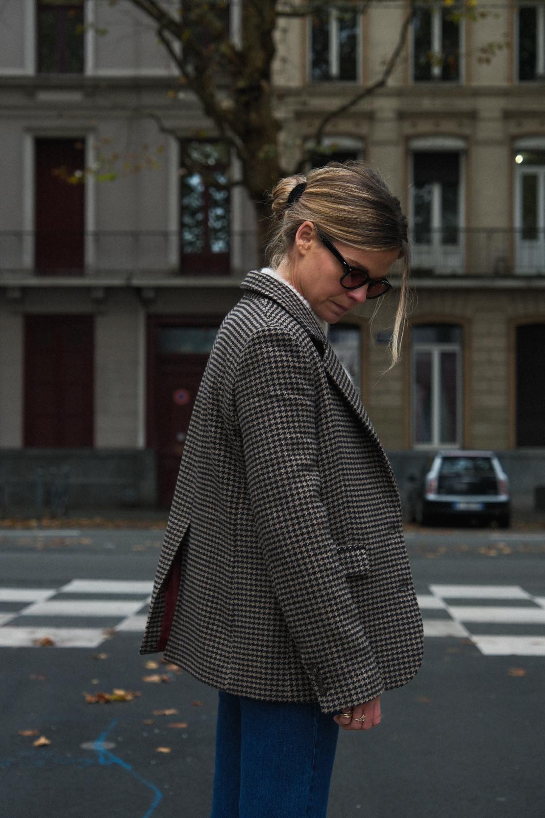 GUSTAVE houndstooth blazer