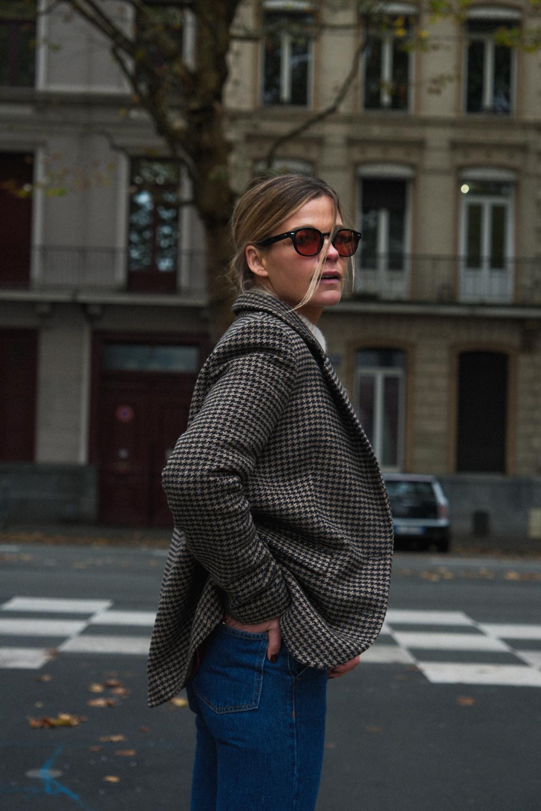 GUSTAVE houndstooth blazer