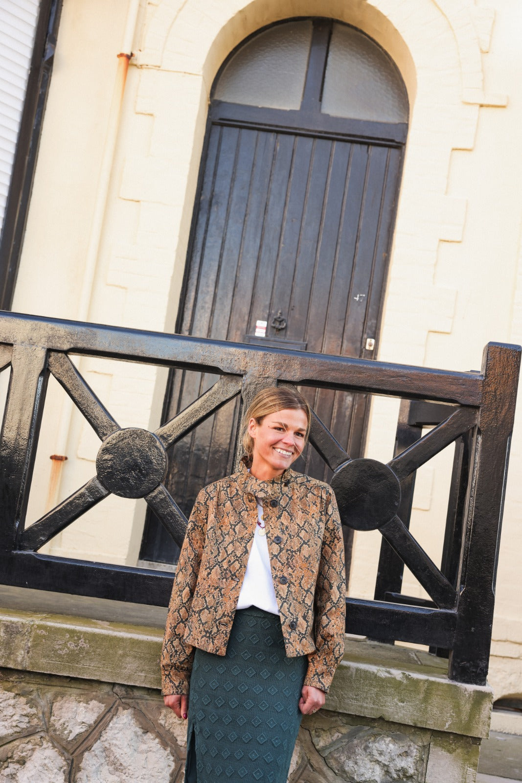 ANNE python print overshirt