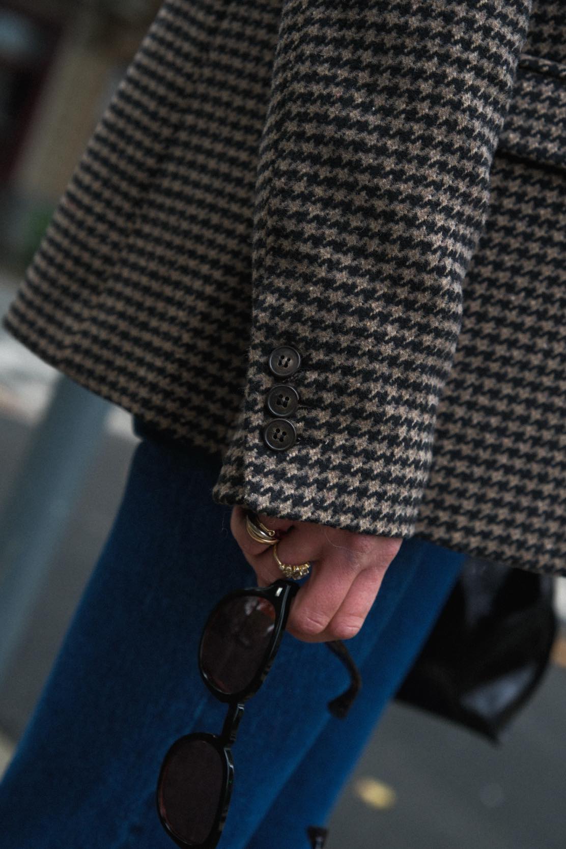 GUSTAVE houndstooth blazer