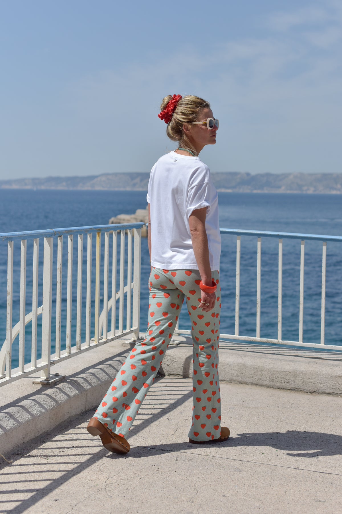 ERIKA strawberry aqua trousers
