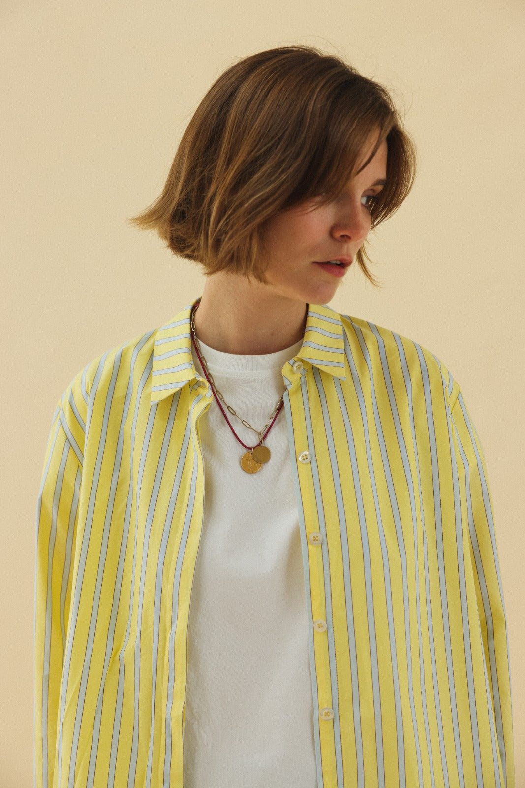 Chemise ARGENTINE rayure jaune