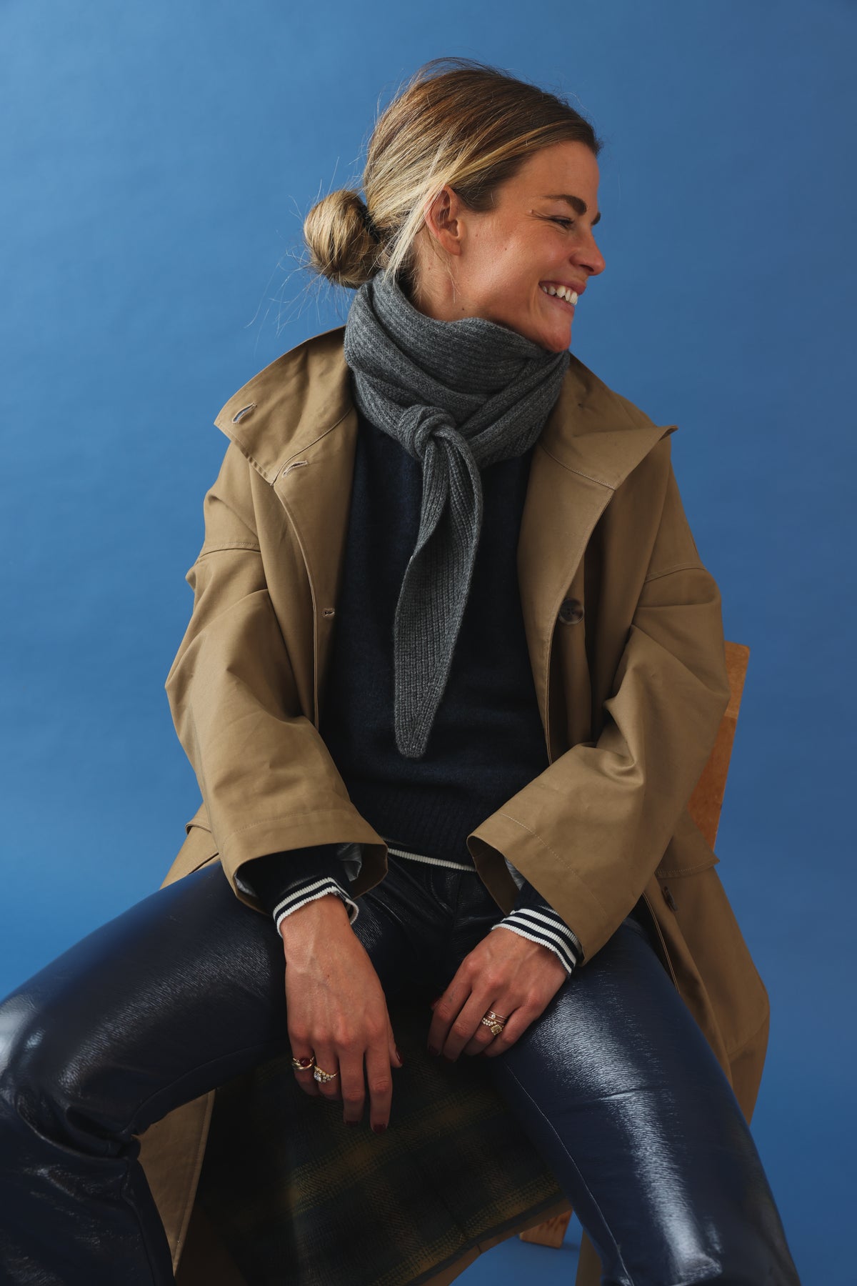 Melie scarf grey