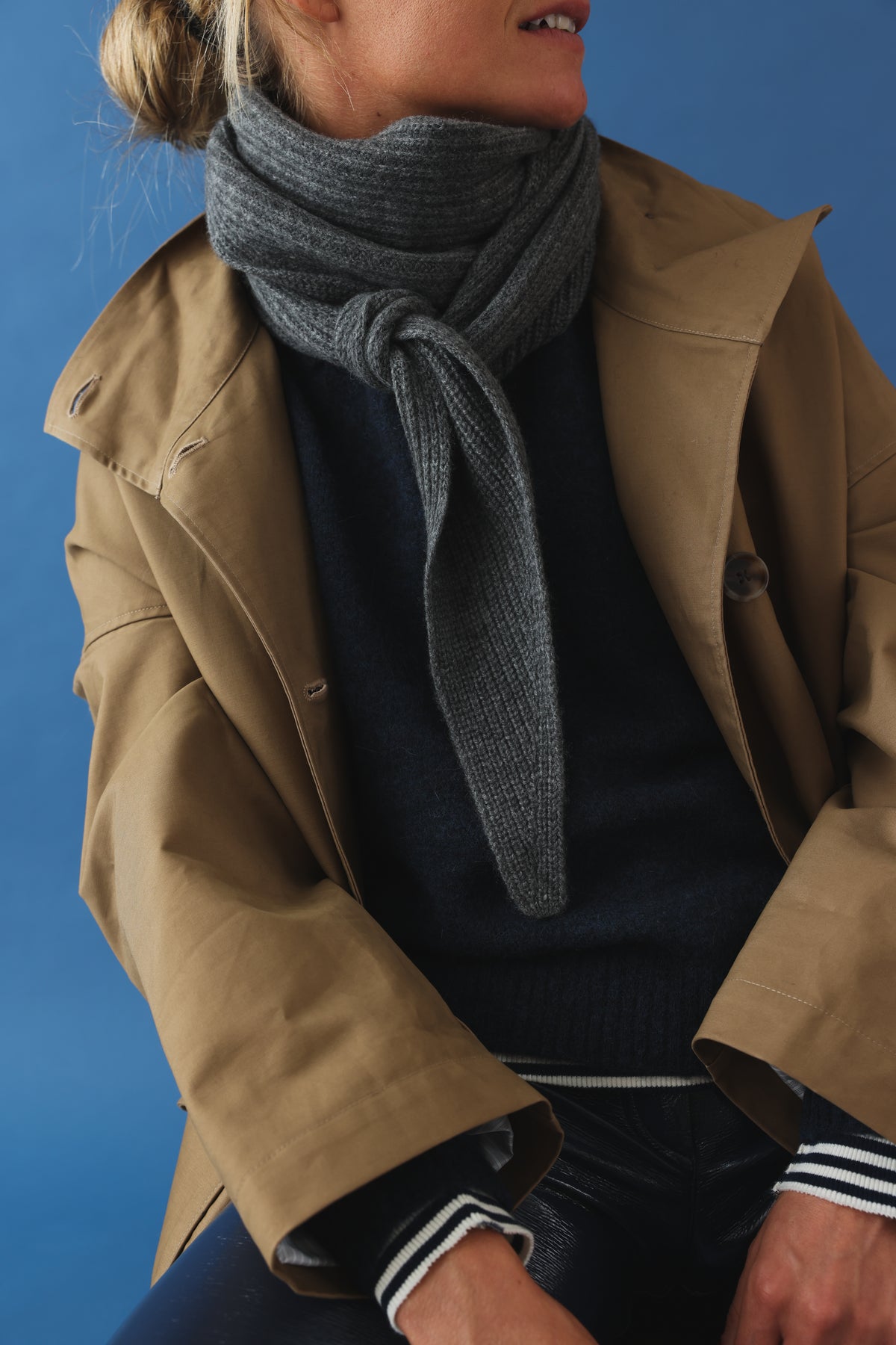 Melie scarf grey