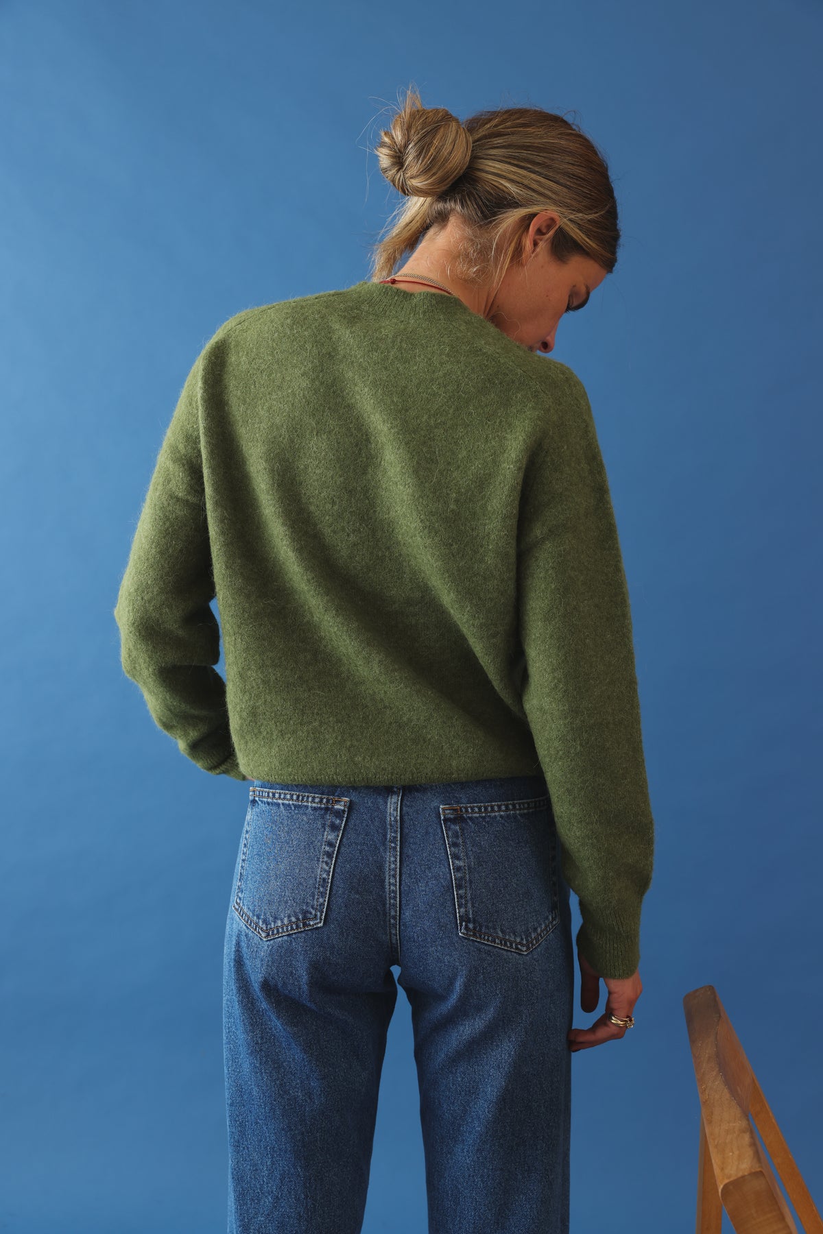 Mahary moss green pull