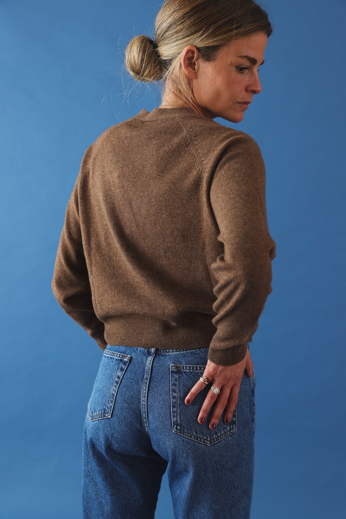 Cardigan Moran cognac