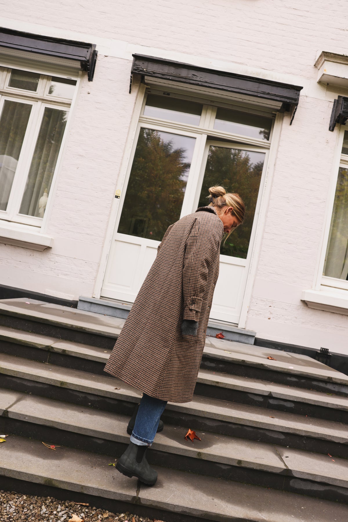 ANDREA houndstooth coat
