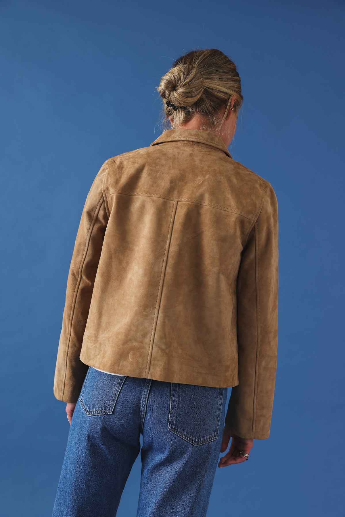 Veste Alix daim camel