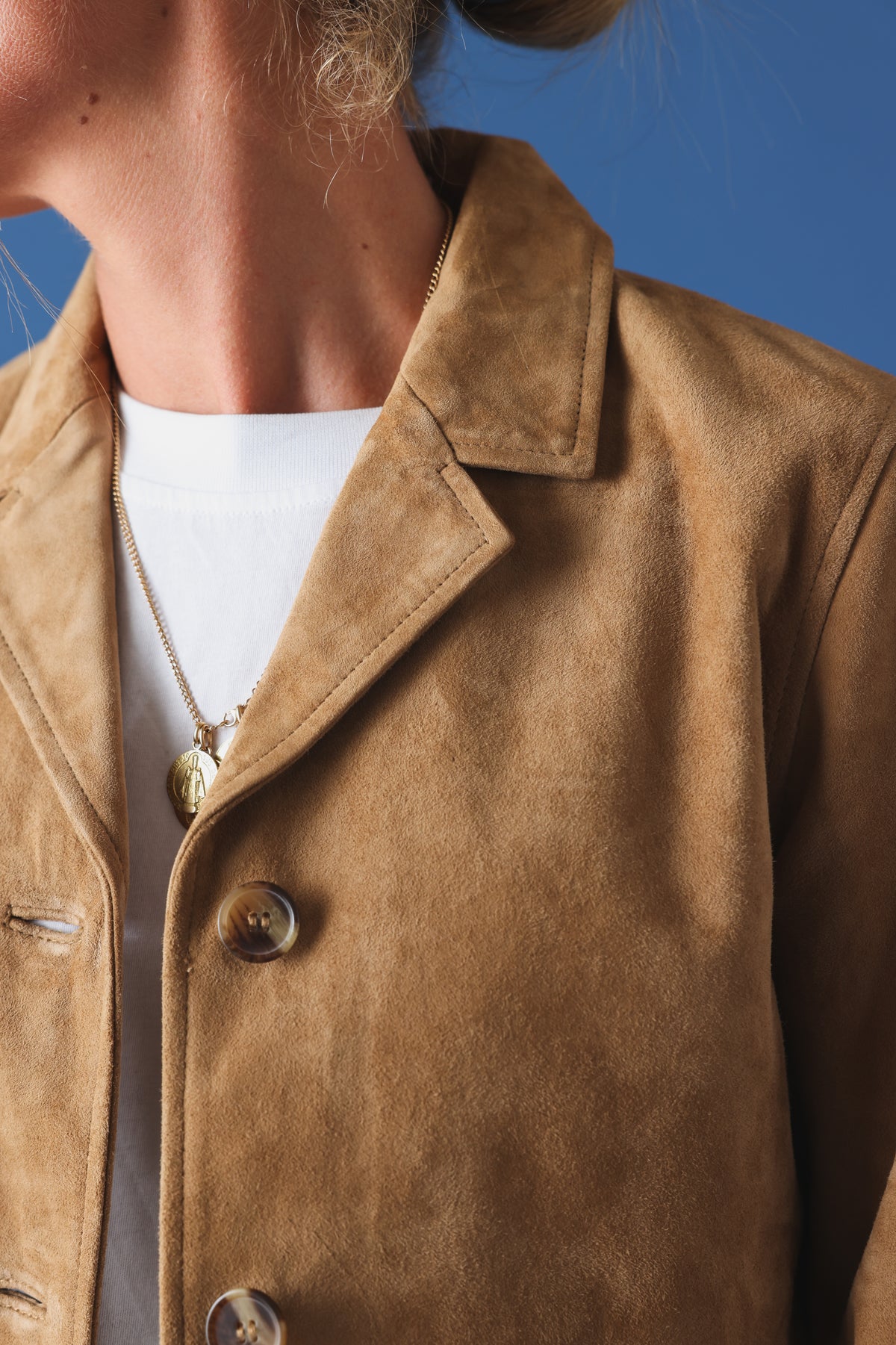 Veste Alix daim camel
