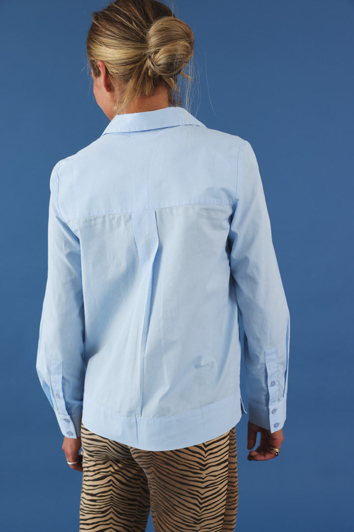 Chemise Gabrielle bleu ciel