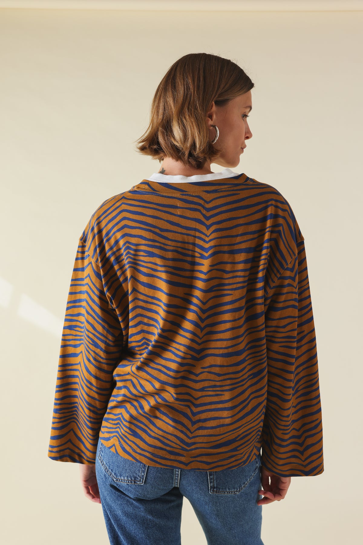 T-shirt MARCO tigre camel/bleu