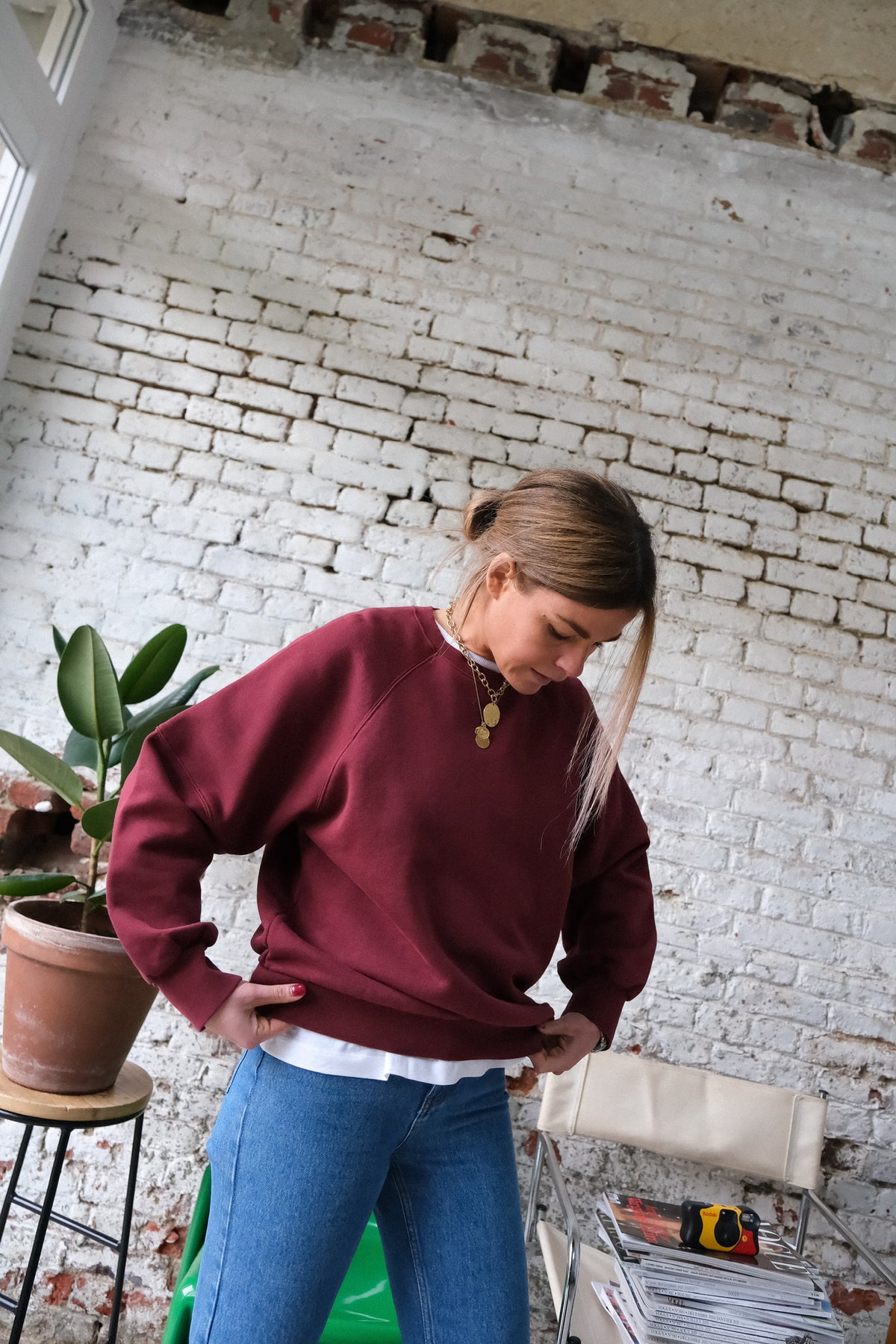 JOSEPH burgundy sweatshirt