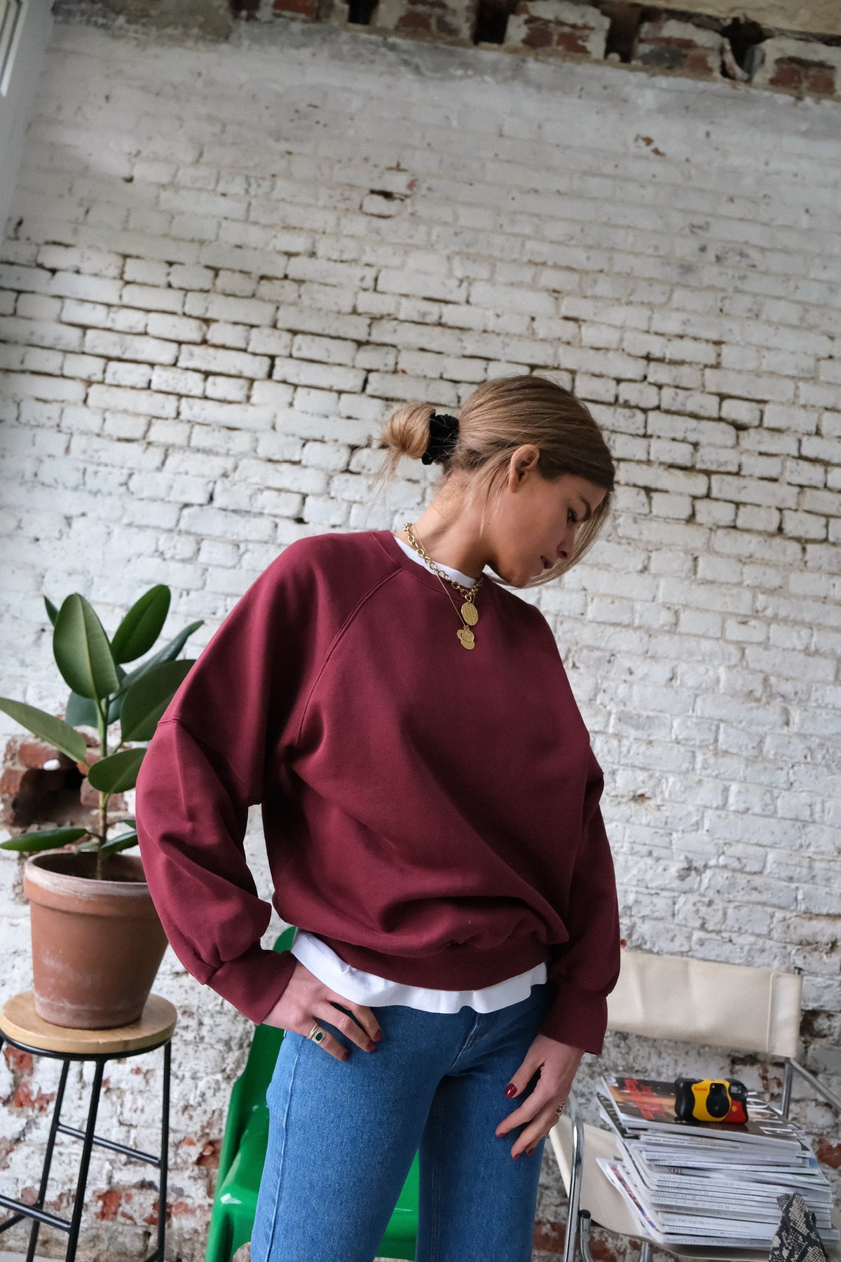 JOSEPH burgundy sweatshirt