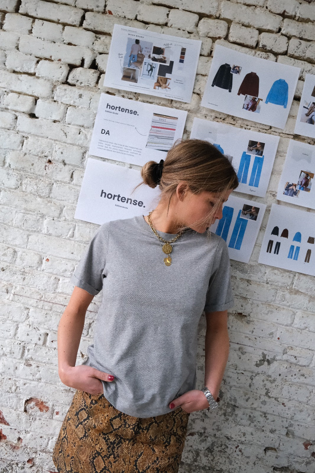 MARCEL heather grey t-shirt