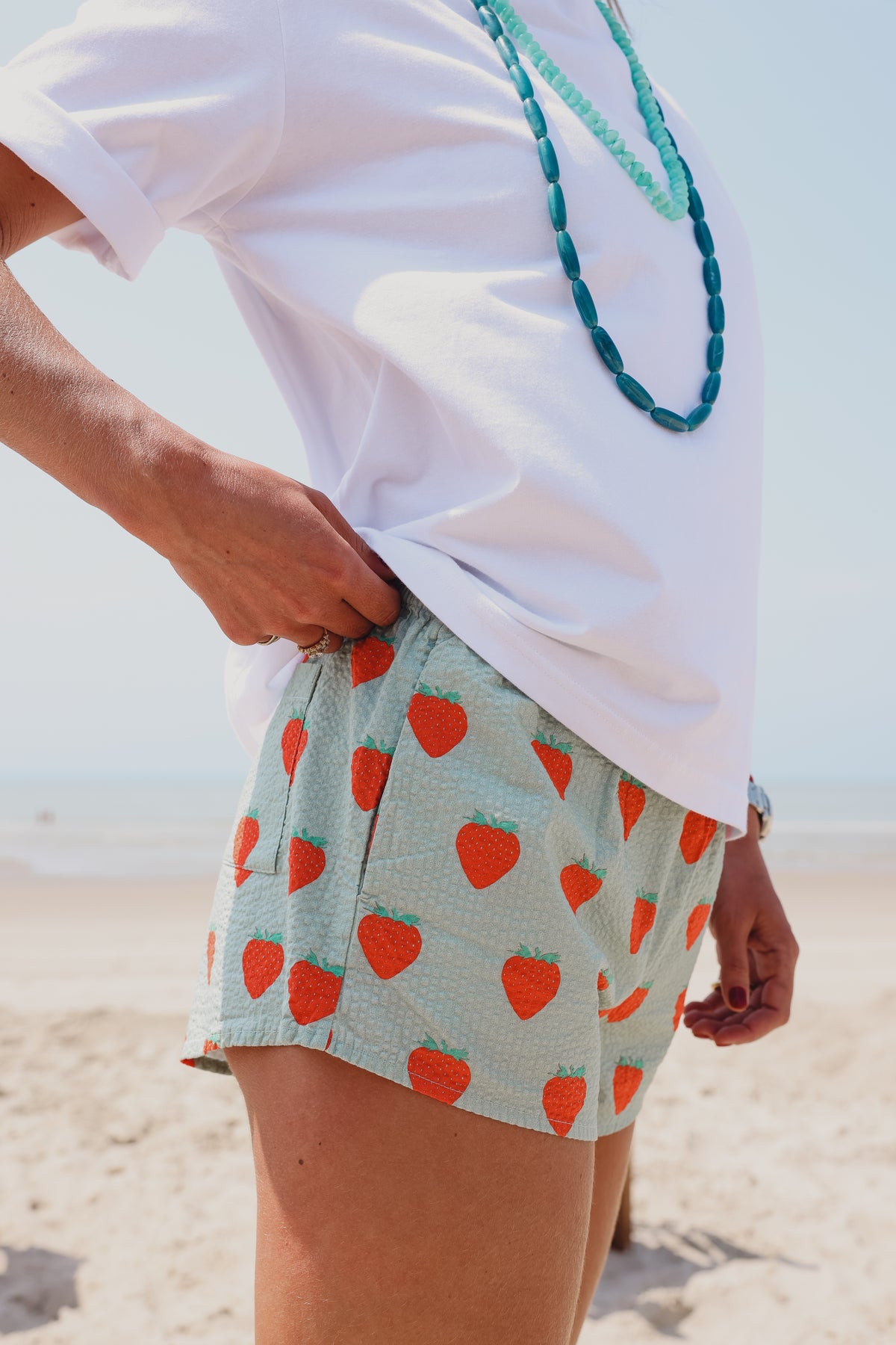 PABLO strawberry aqua short