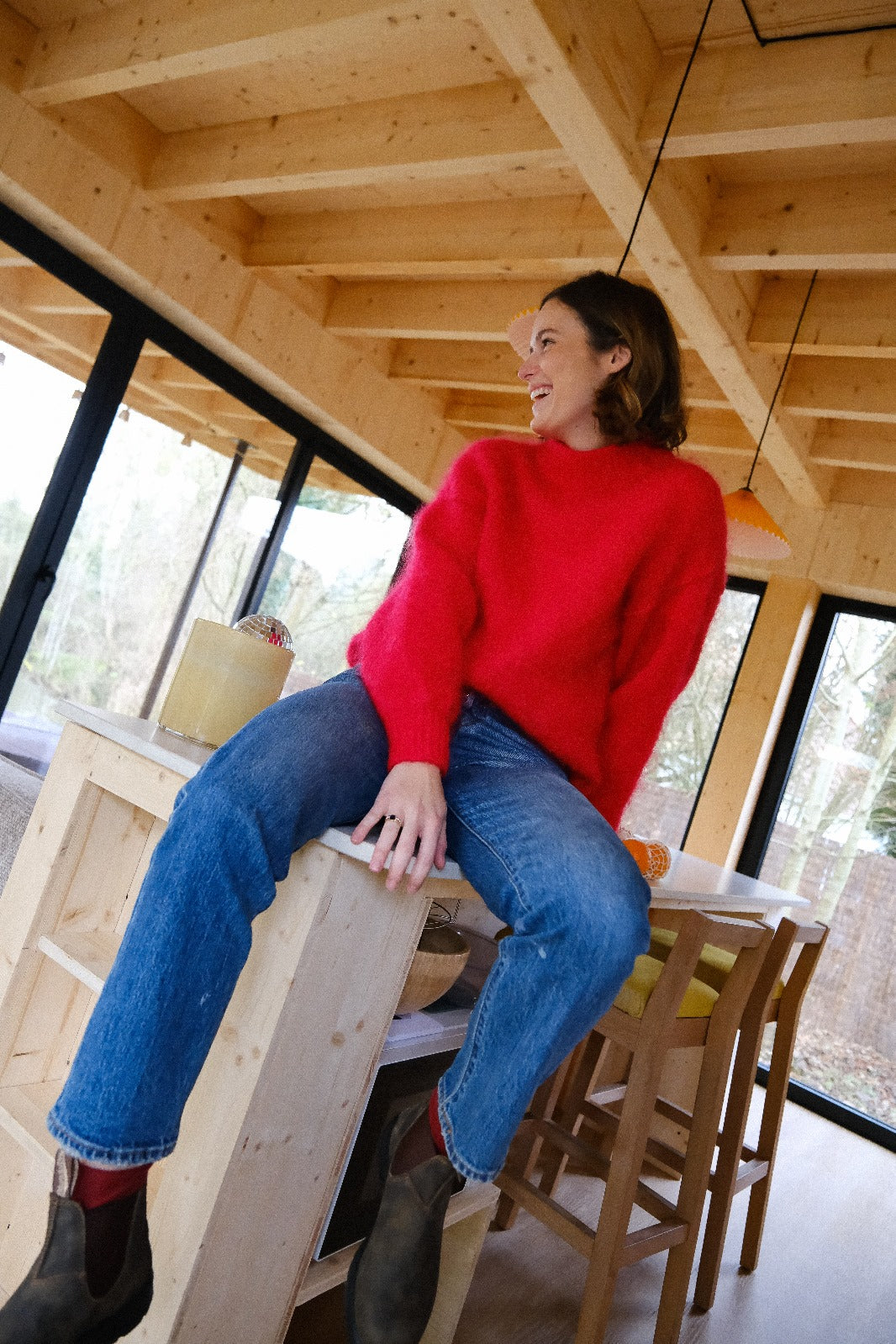 Pull ERIC rouge vif