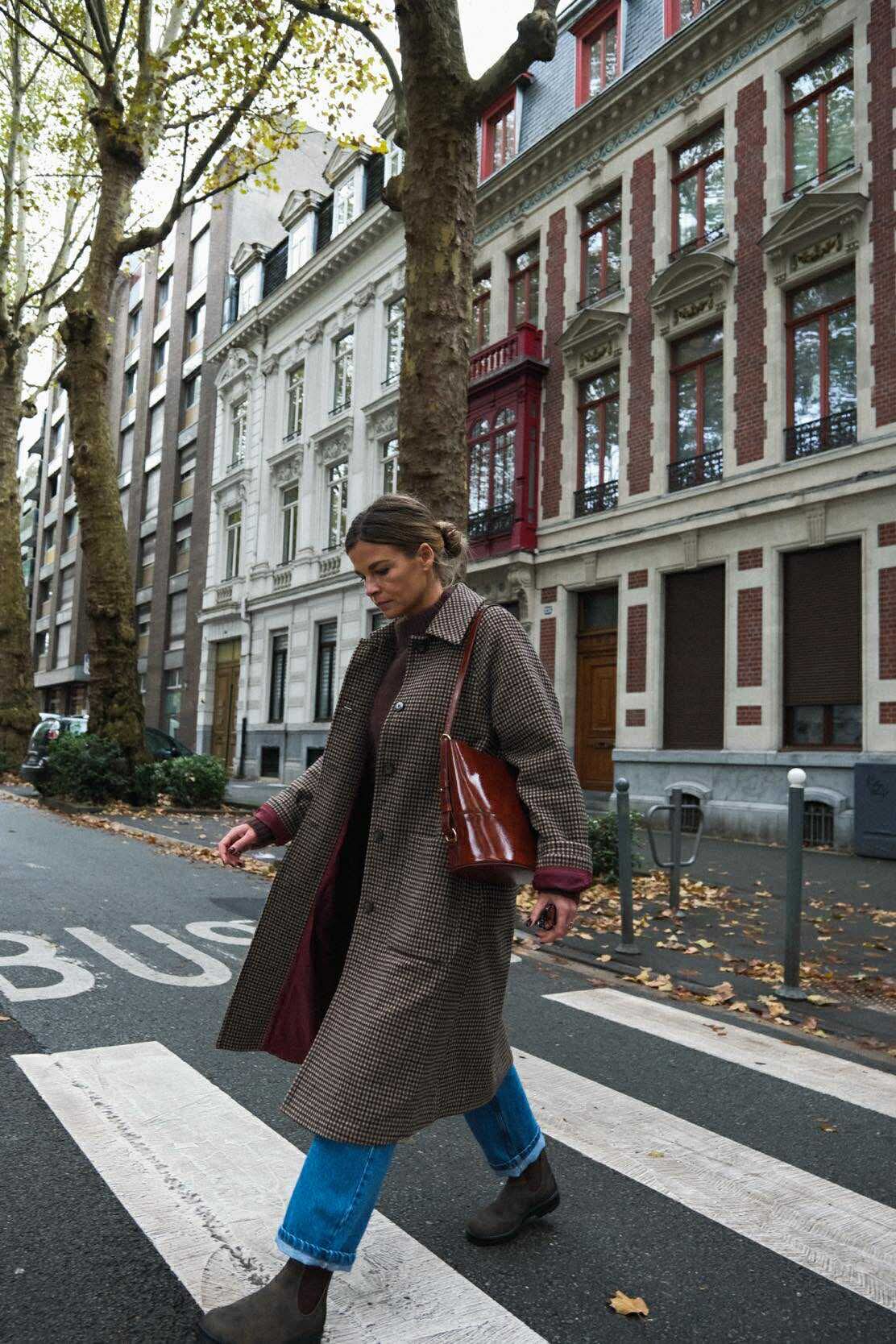 ANDREA houndstooth coat