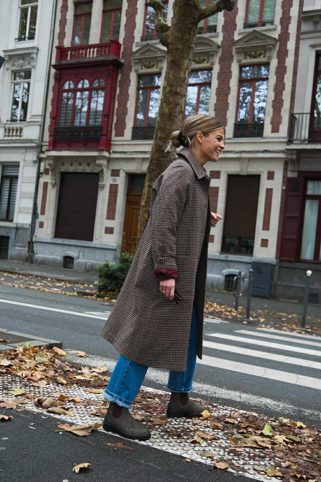 ANDREA houndstooth coat