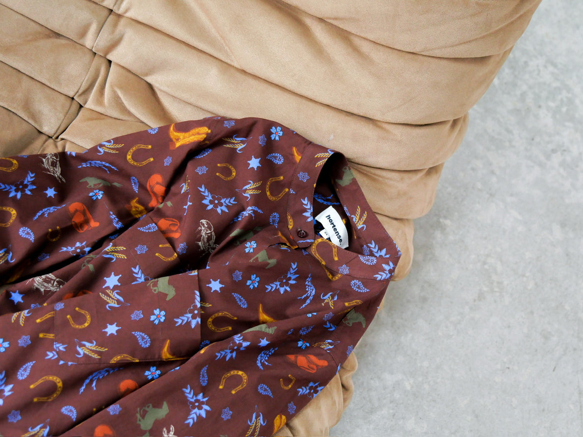 MARIA brown cowboy shirt