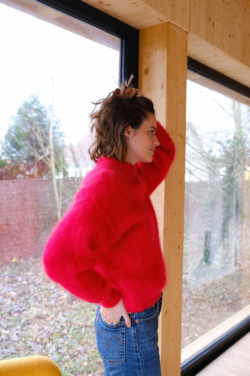 Pull ERIC rouge vif