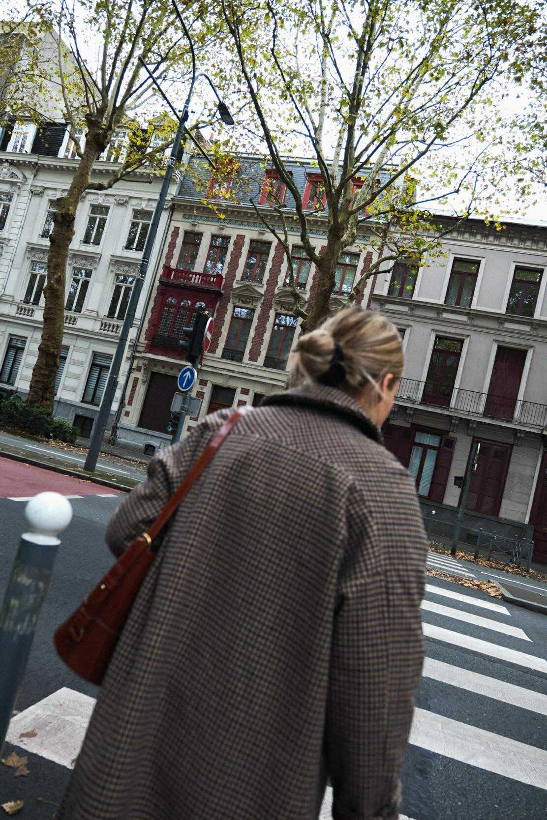 ANDREA houndstooth coat
