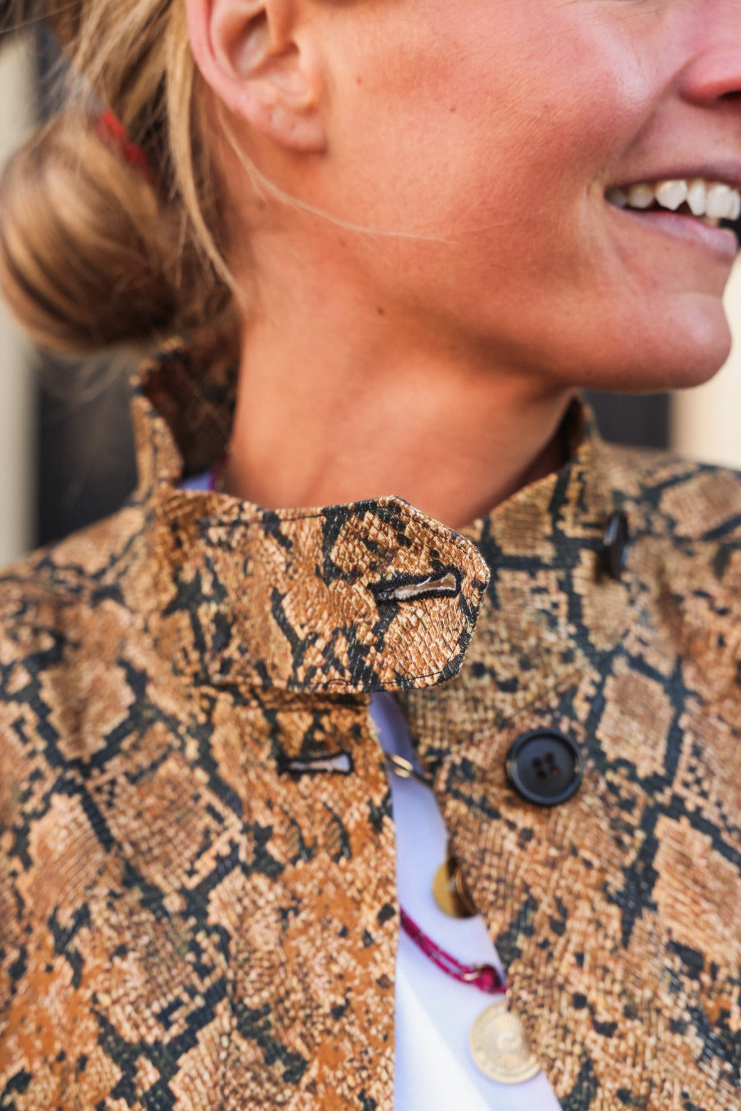 ANNE python print overshirt