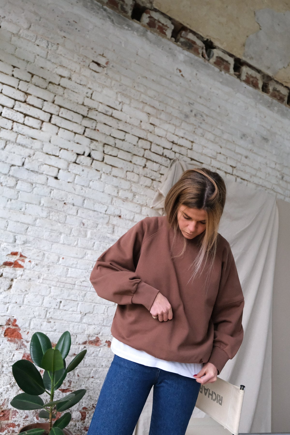 Joseph chocolate sweatshirt