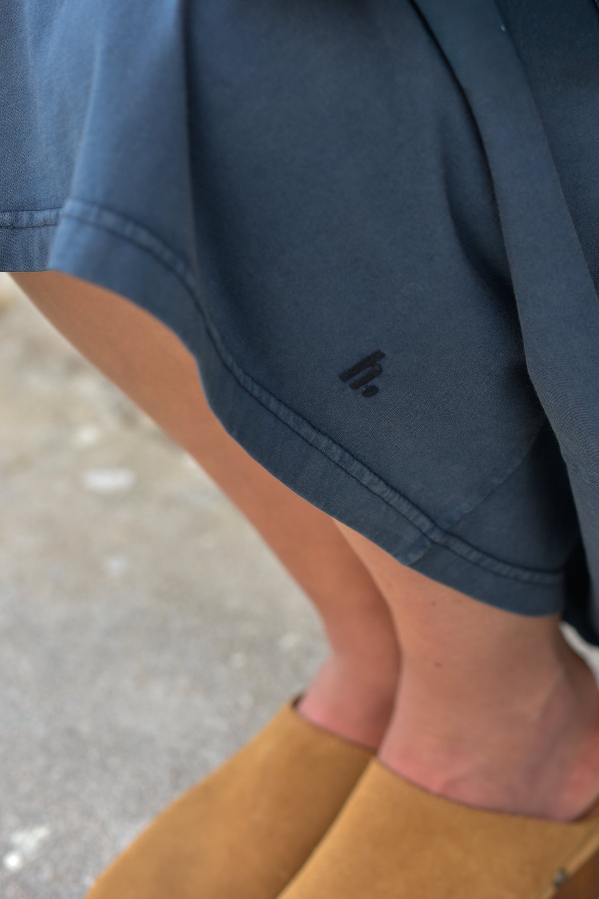 Robe t-shirt ALEXIA marine délavé