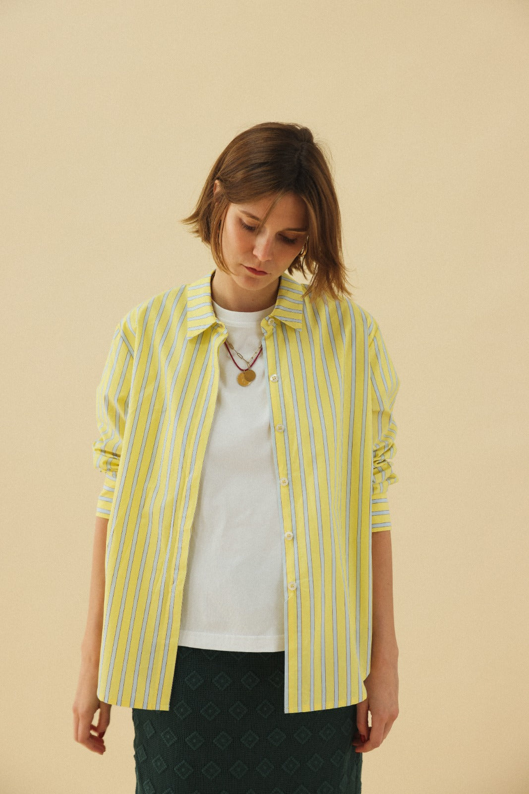 ARGENTINE yellow stripe shirt