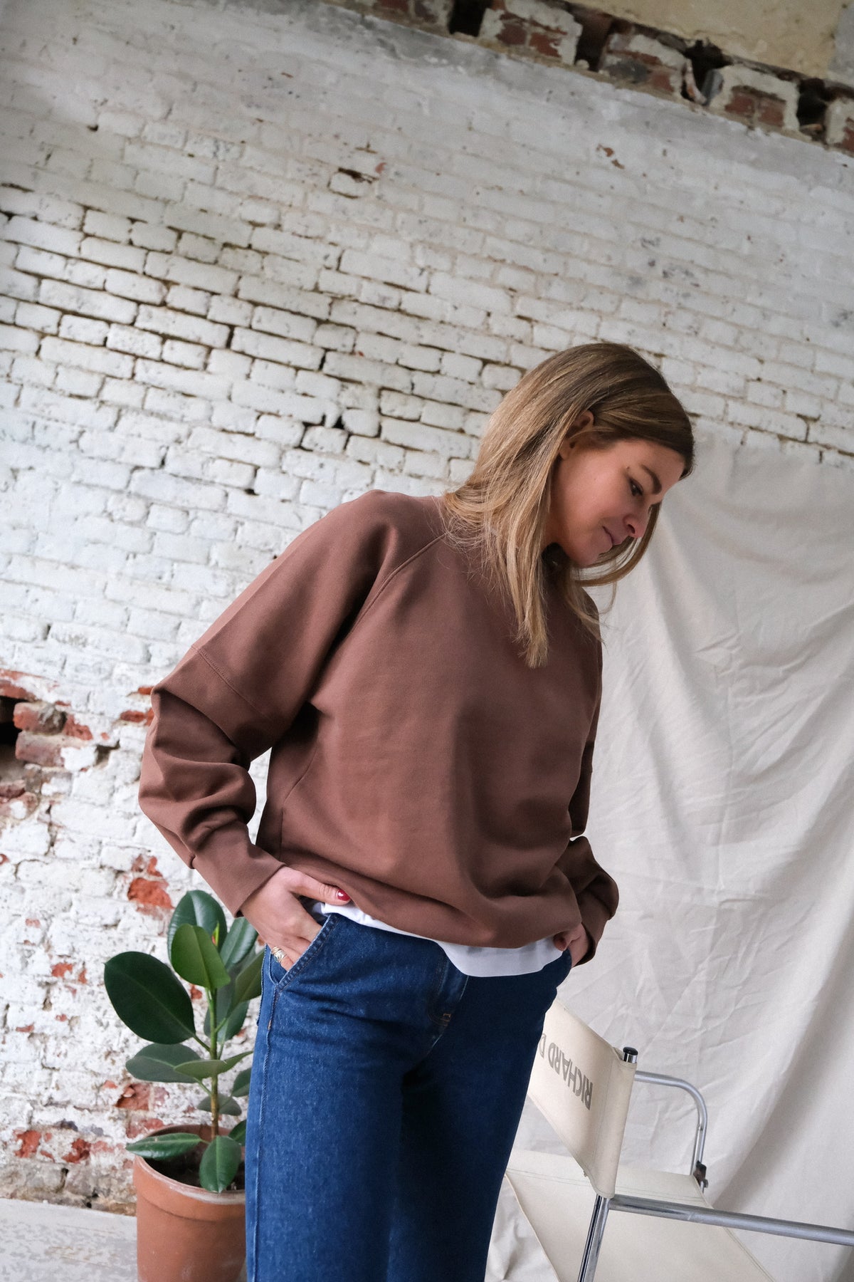 Joseph chocolate sweatshirt