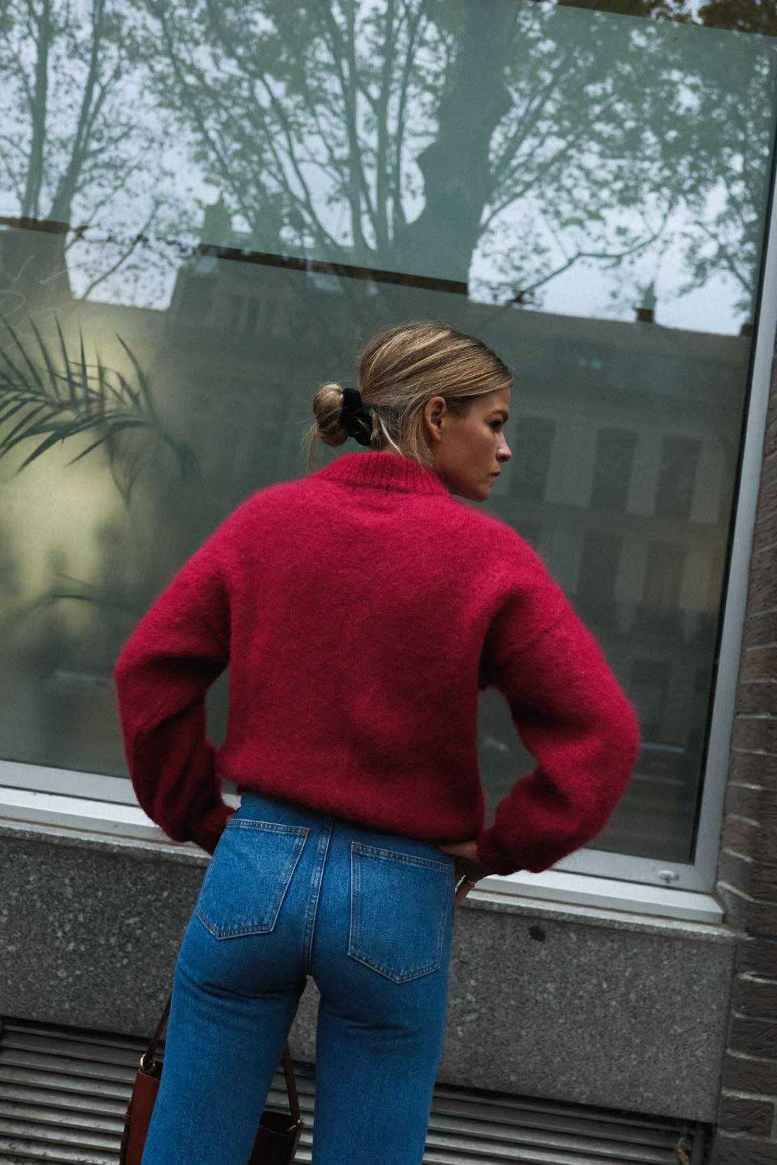 ERIC dark red sweater