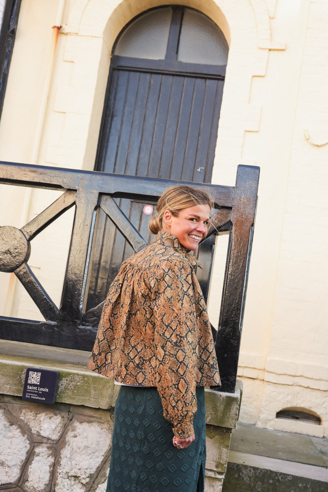 ANNE python print overshirt