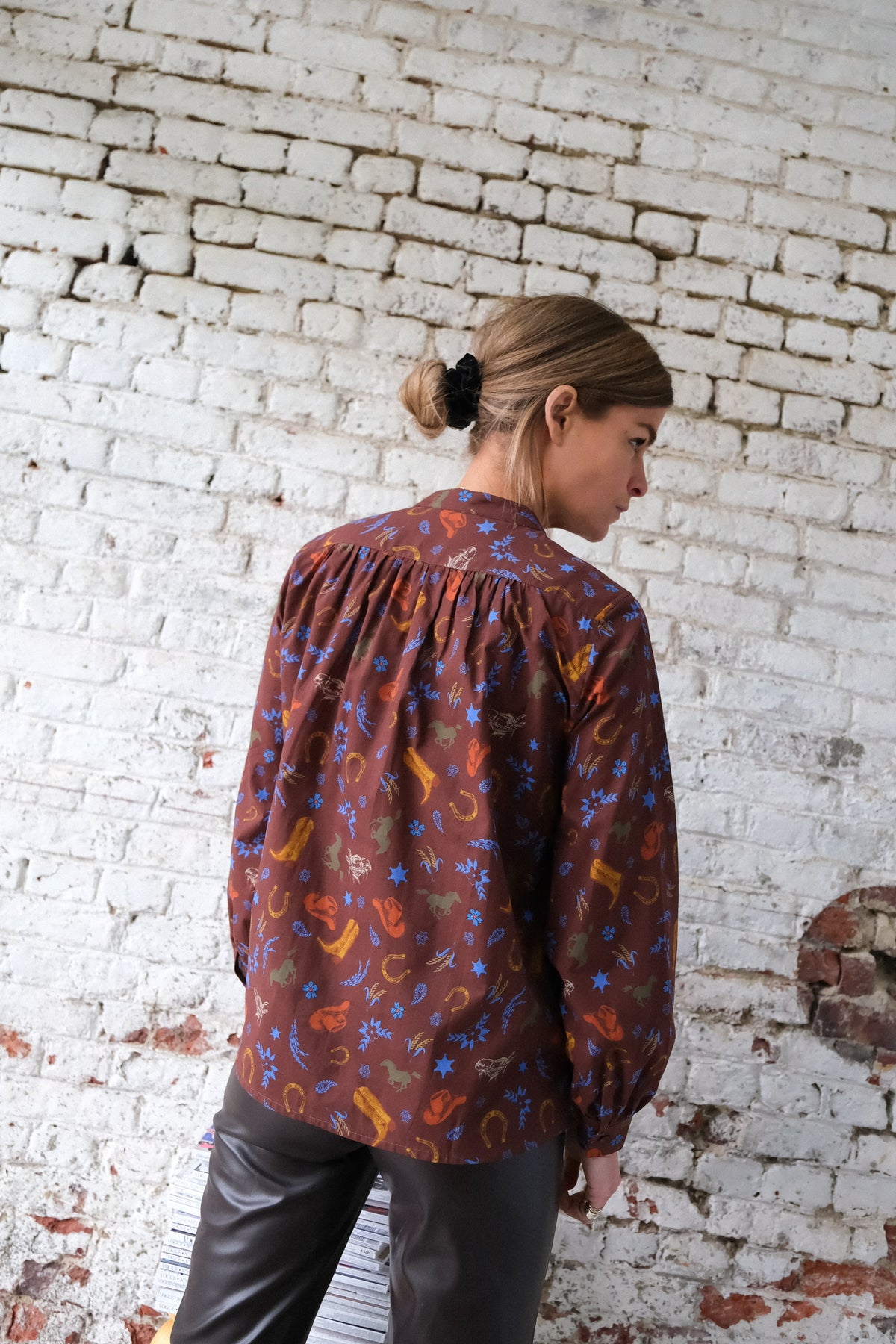 MARIA brown cowboy shirt