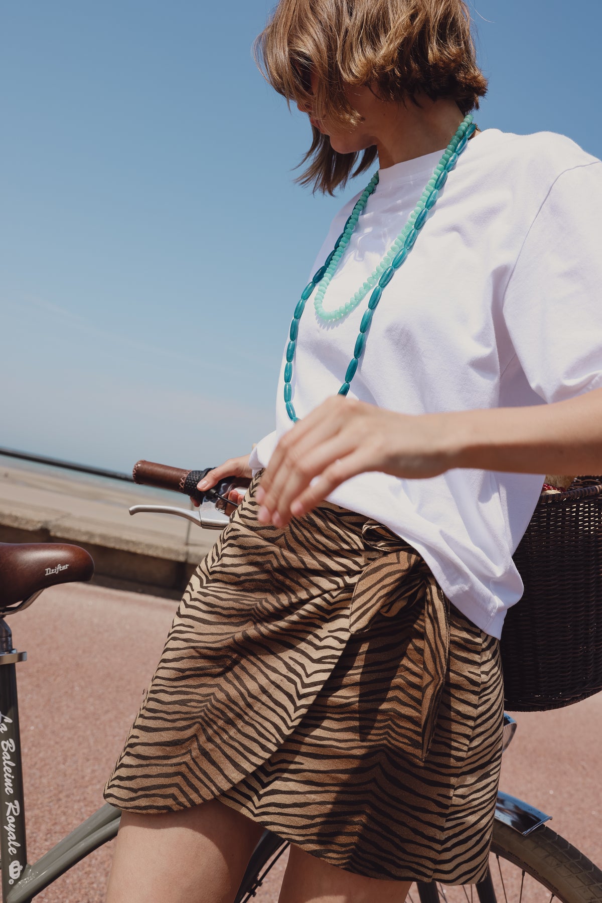 CANDICE tiger wrap skirt