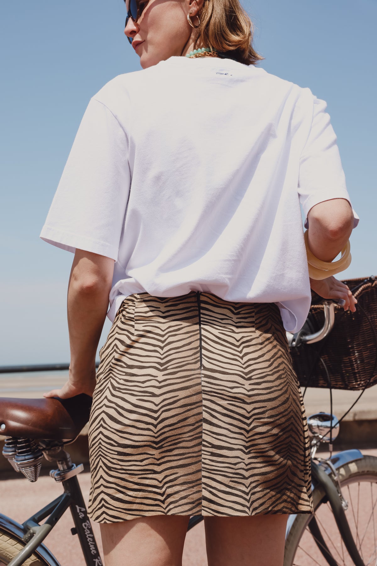 CANDICE tiger wrap skirt
