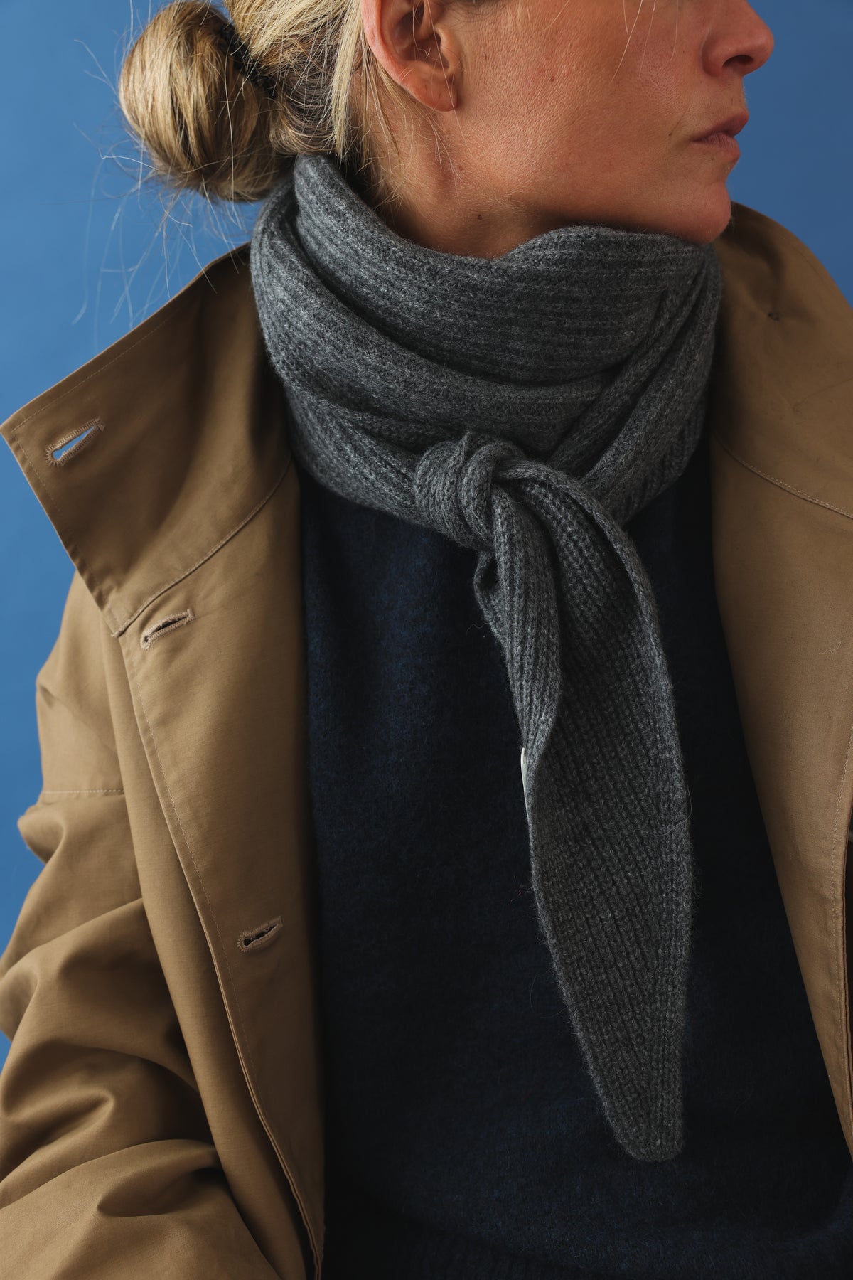 Melie scarf grey