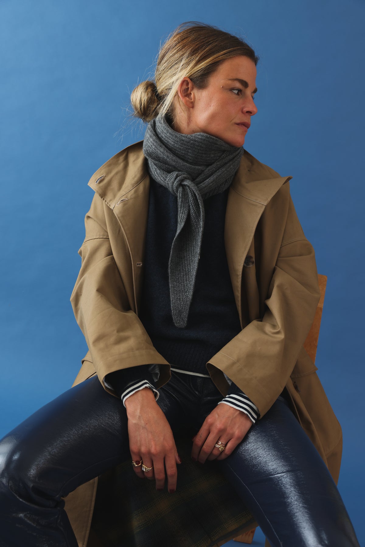 Melie scarf grey