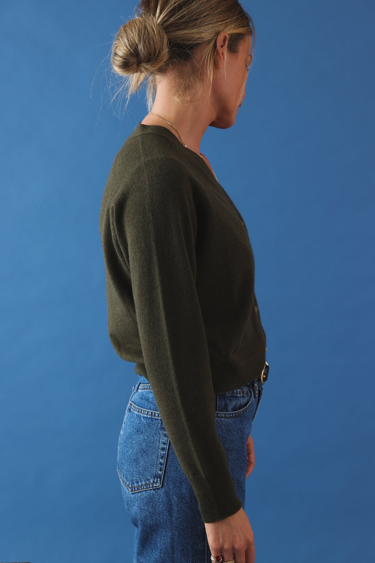 Cardigan Moran kaki