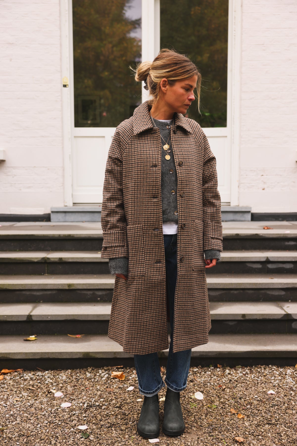 Manteau ANDREA pied de poule