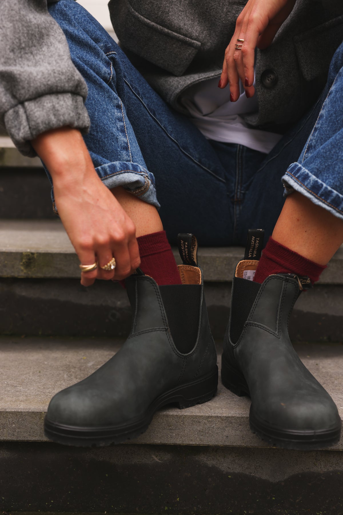 Blundstone Rustic Black Leather Boots