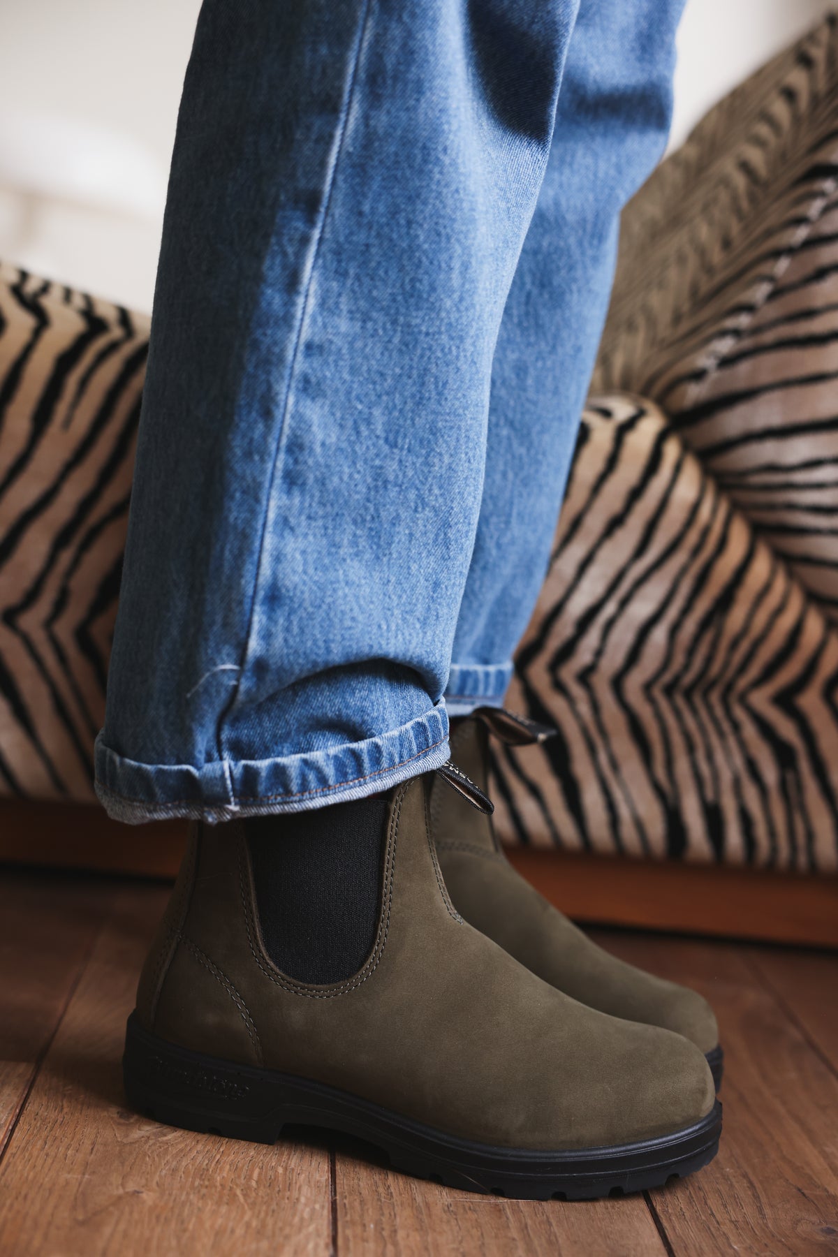 Blundstone Forest Green Oiled Nubuck Boots
