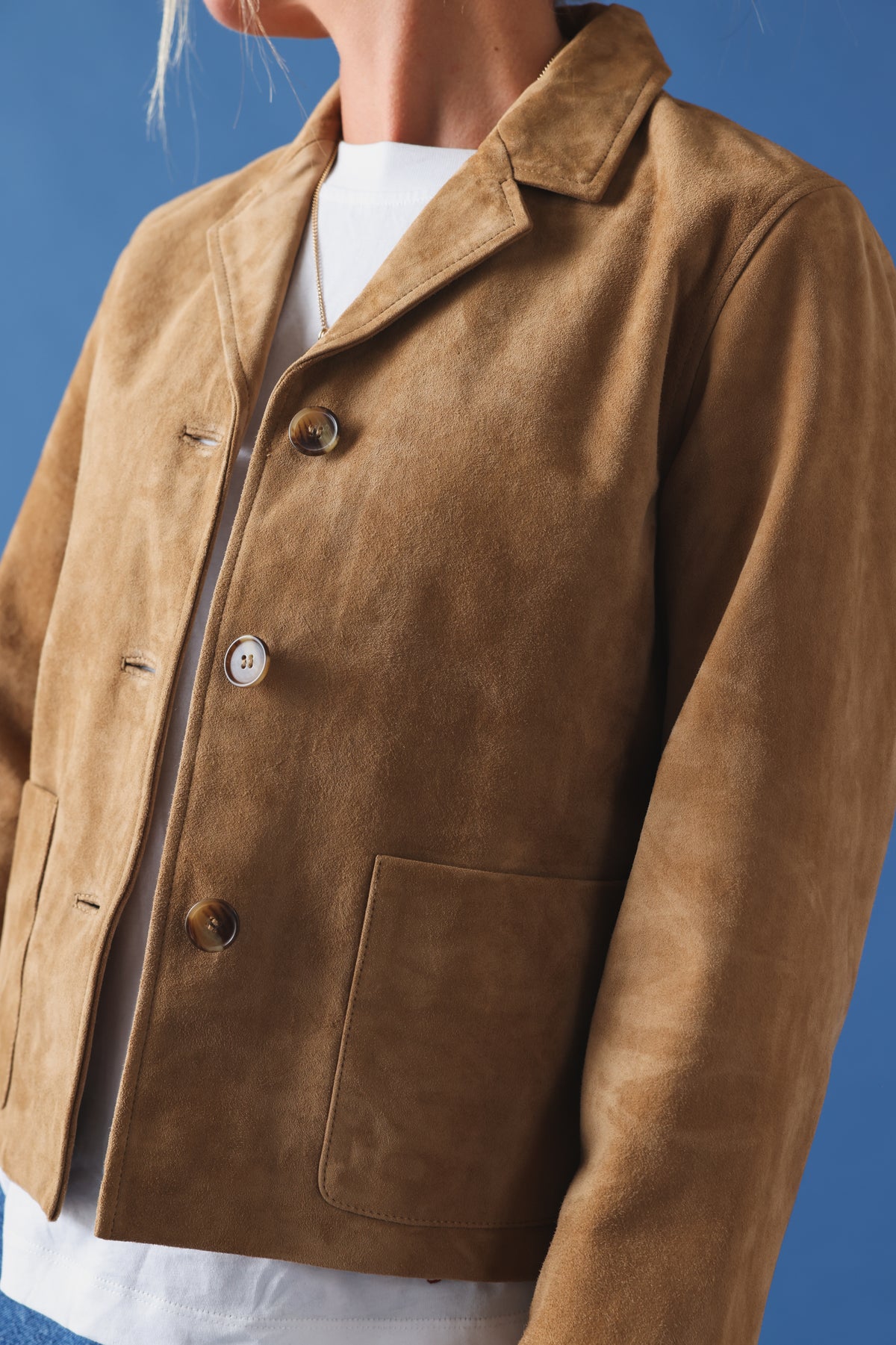 Veste Alix daim camel