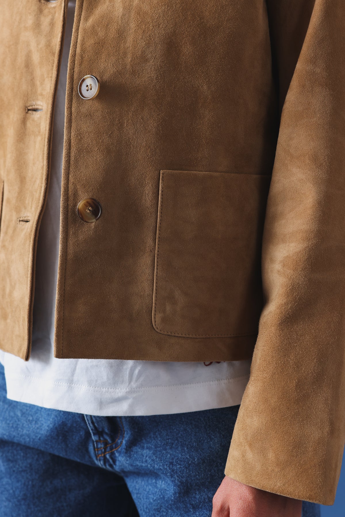 Veste Alix daim camel